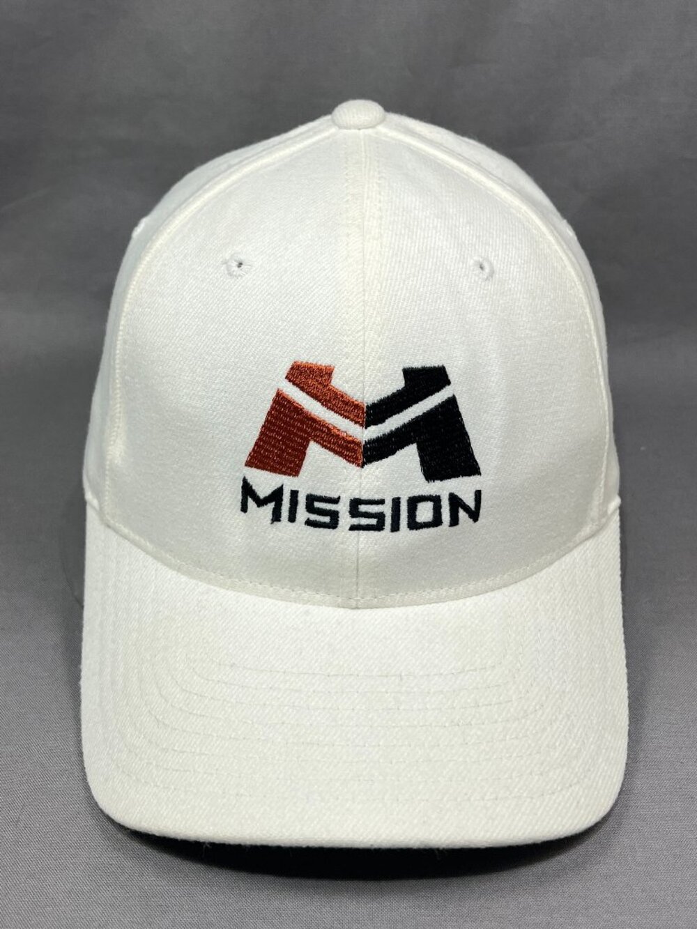 Byrna Mission Less Lethal Yupoong Baseball Hat Ivory Flex Fit S-M Adult Mens Cap